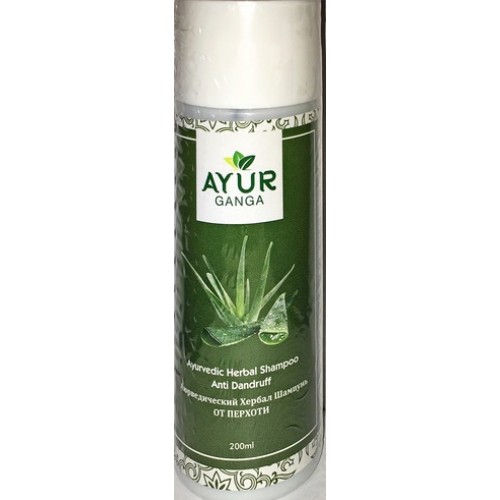 Ayurvedic Herbal Shampoo ANTI DANDRUFF, Ayur Ganga (Аюрведический хербал шампунь ОТ ПЕРХОТИ), 200 мл.