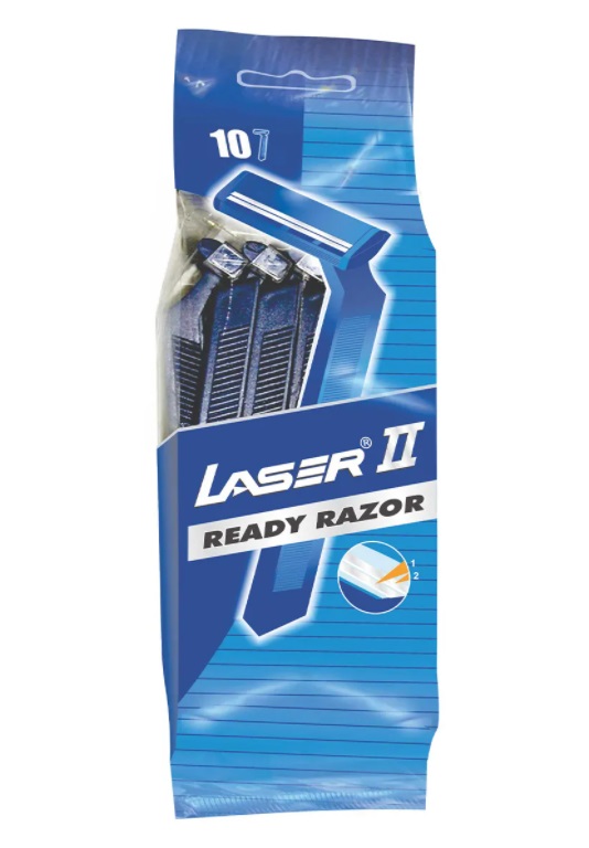 LASER 2 Ready Razor (ЛАЗЕР 2 Разовая бритва с двумя лезвиями), уп. 10 шт.