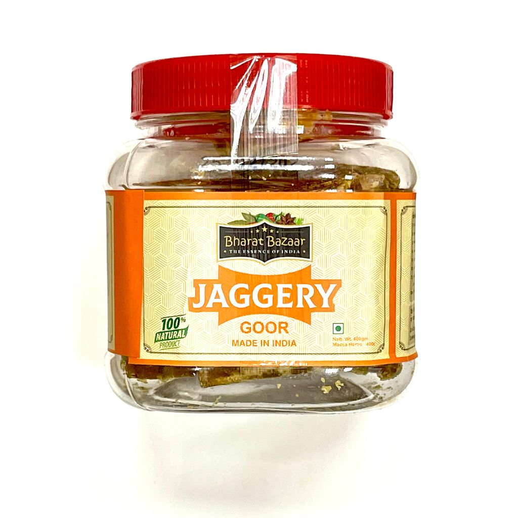 JAGGERY (Goor), WHOLE, Bharat Bazaar (Сахар Тростниковый КУБИКАМИ, Бхарат Базар), 400 г.