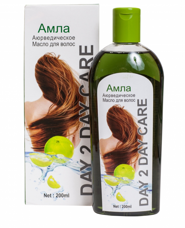 Ayurvedic Hair Oil AMLA, Day 2 Day Care (Аюрведическое Масло для Волос АМЛА, Дэй Ту Дэй Кэр), 200 мл.