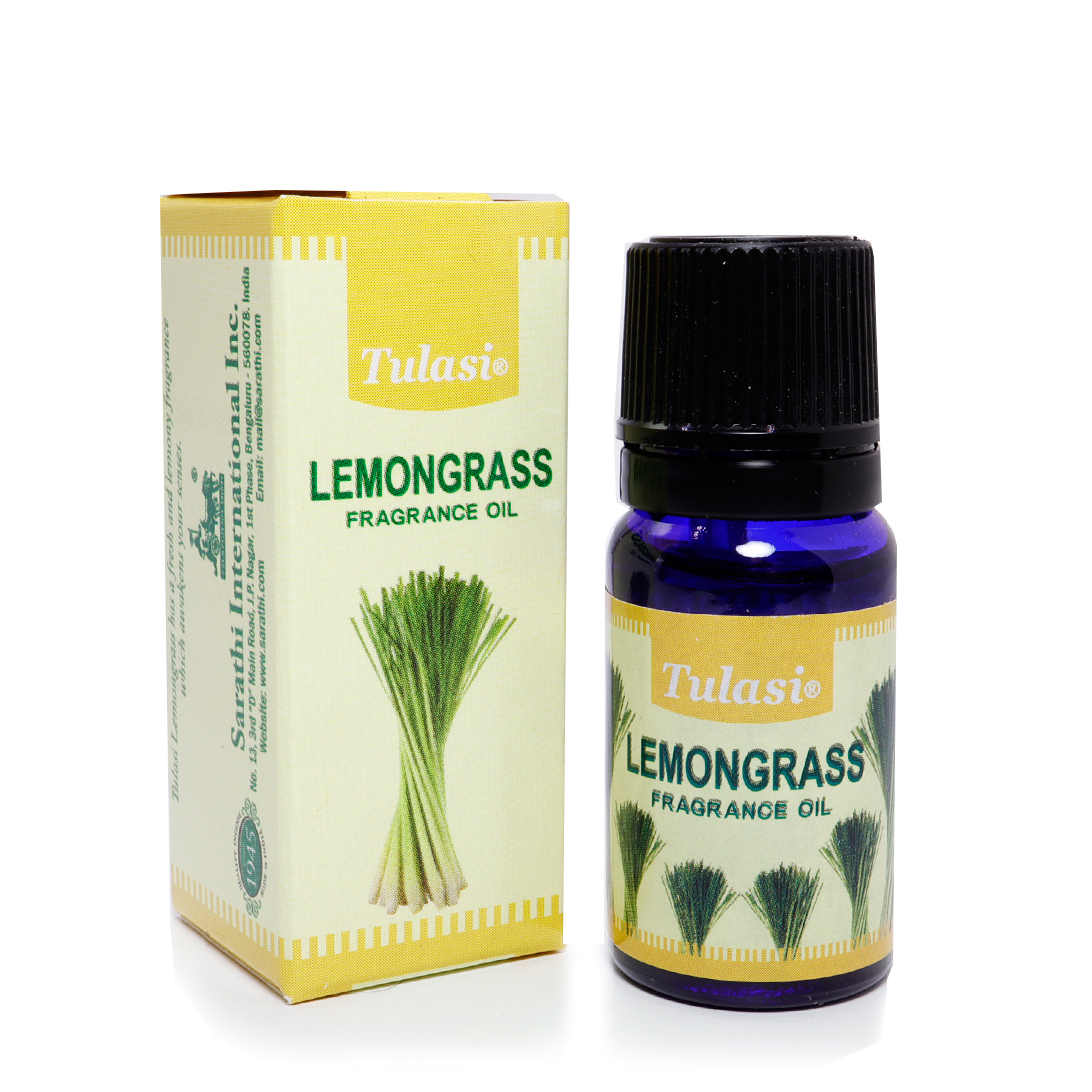 Tulasi LEMONGRASS Fragrance Oil (Туласи ЛЕМОНГРАСС ароматическое масло), 10 мл.