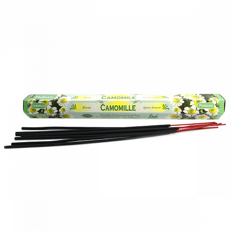 Tulasi CAMOMILE Floral Incense Sticks, Sarathi (Туласи благовония РОМАШКА, Саратхи), уп. 20 палочек.