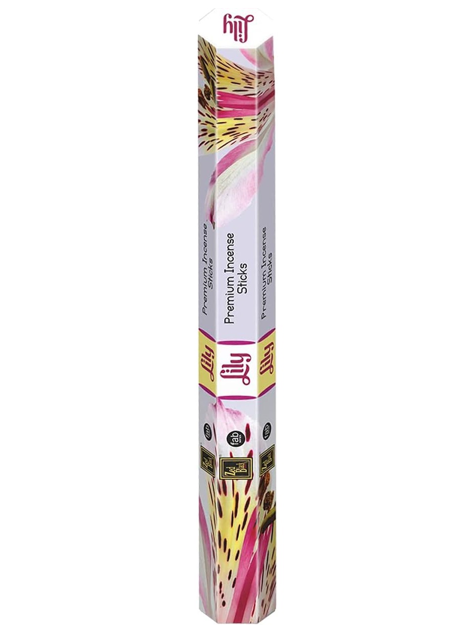 LILY fab series Premium Incense Sticks, Zed Black (ЛИЛИЯ премиум благовония палочки, Зед Блэк), уп. 20 палочек.