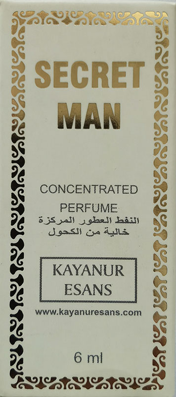 Kayanur Esans Concentrated Perfume SECRET MAN (Масляные турецкие духи СИКРЕТ МЭН, Каянур Эссенс), 6 мл.