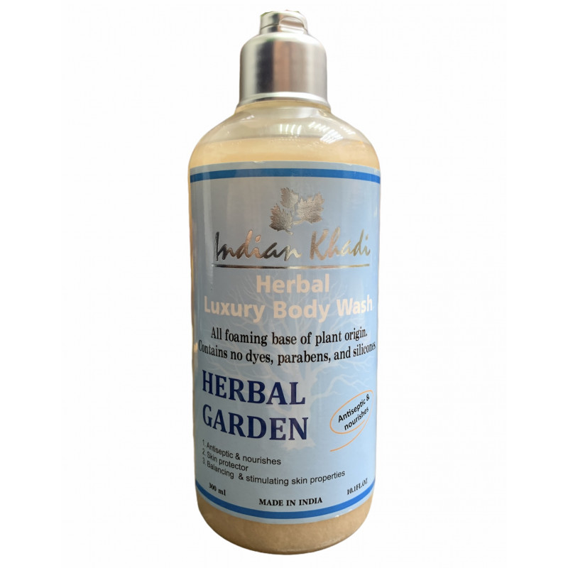 Herbal Luxury Body Wash HERBAL GARDEN, Indian Khadi (Натуральный гель для душа САД ТРАВ, Индиан Кхади), 300 мл.