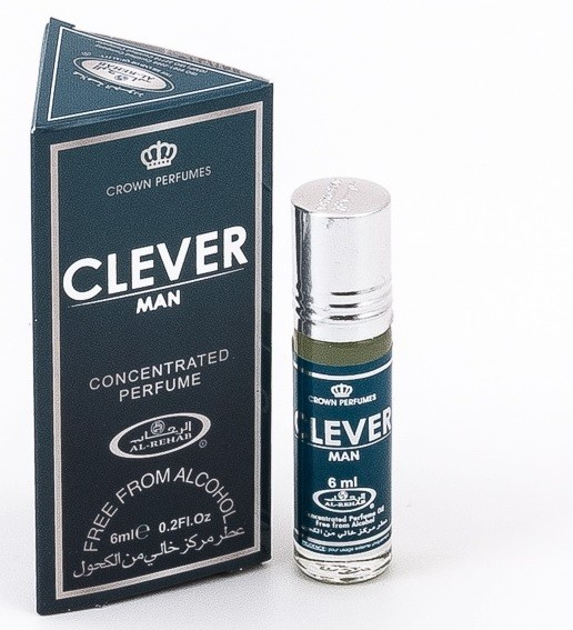 Al-Rehab Concentrated Perfume CLEVER MAN (Мужские масляные арабские духи УМНЫЙ МУЖЧИНА, Аль-Рехаб), 6 мл.