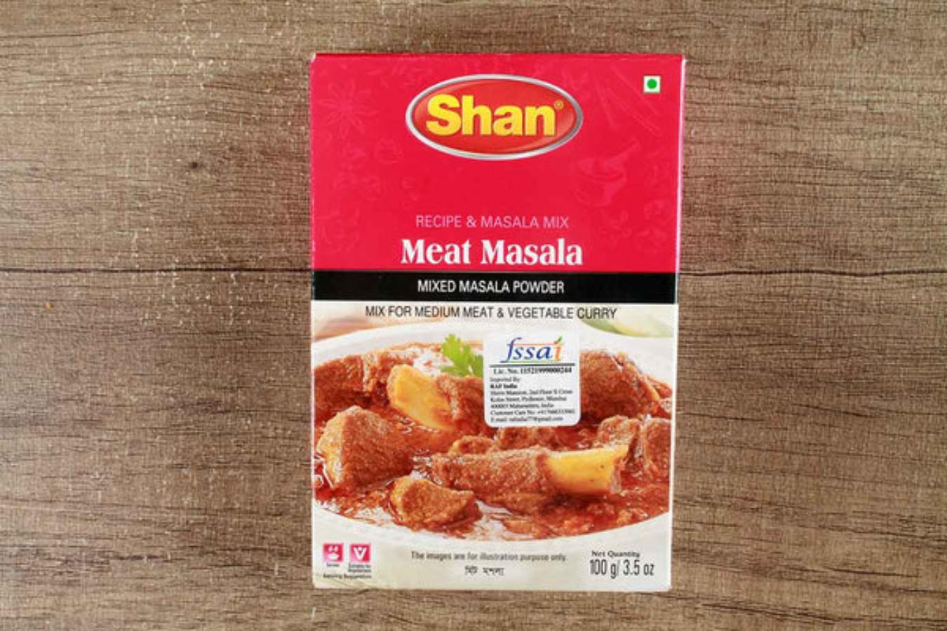 MEAT MASALA, Shan (Смесь масала специй ДЛЯ МЯСА, Шан), 100 г.