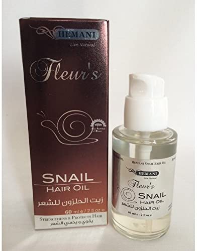 SNAIL Hair Oil, Hemani (УЛИТКА масло для волос, несмываемое, Хемани), 60 мл.