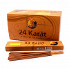 24 KARAT Natural Incense, Nandita (24 КАРАТ натуральные благовония палочки, Нандита), 15 г.