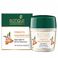 VITAMIN E &amp; HYALURONIC ACID, Super Light Gel, Biotique (Сверхлегкий безмасляный увлажняющий ГЕЛЬ ДЛЯ ЛИЦА с Витамином Е и Гиалуроновой кислотой, Биотик), 175 г.