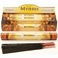 Tulasi MYRRH Exotic Incense Sticks, Sarathi (Туласи благовония МИРРА, Саратхи), уп. 20 палочек.