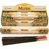 Tulasi MUSK Exotic Incense Sticks, Sarathi (Туласи благовония МУСКУС, Саратхи), уп. 20 палочек.