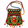 Сумочка в Раджастанском стиле с вышивкой КУВШИН (разные цвета, размер сумочки 23 см.), 1 шт.