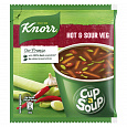 HOT &amp; SOUR VEG Cup a Soup, Knorr (КИСЛО-ОСТРЫЙ суп для заваривания в чашке, Кнорр), 10,5 г.