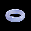 Кольцо из камня СИРЕНЕВЫЙ АГАТ SEW123-L21 - для удачи и счастья (диаметр 17 мм.), 1 шт.