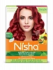 CHERRY RED Nisha Creme Hair Color (ВИШНЕВО-КРАСНЫЙ крем-краска для волос, Ниша), 20 г + 20 мл + 6 мл.