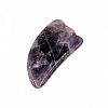 Массажер скребок АМЕТИСТ (SEL-S-06) - для лица и массажа Гуаша (Натуральный камень, 9-11 см.), 1 шт.