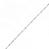 Тонкая крученая цепочка для кулона (нержавеющая сталь, 45 см.), 1 шт.