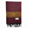 ANGOORA SHAWLS, Тёплая тибетская шаль, цвет БОРДОВЫЙ, 1 шт.