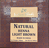 Natural Hair color LIGHT BROWN, Indian Khadi (Натуральная Хна для волос СВЕТЛО-КОРИЧНЕВАЯ, Индиан Кхади), 100 г.