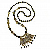 Ожерелье с кулоном ДУГА (разный дизайн, металл, стекло, пластик, длина украшения 38 см.), 1 шт.
