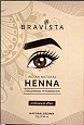 Indian natural HENNA, coloring eyebrows, NATURAL BROWN, Bravista (Индийская натуральная ХНА, краска для бровей, НАТУРАЛЬНЫЙ КОРИЧНЕВЫЙ, Брависта), 10 г.
