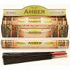 Tulasi AMBER Exotic Incense Sticks, Sarathi (Туласи благовония АМБЕР, Саратхи), уп. 20 палочек.