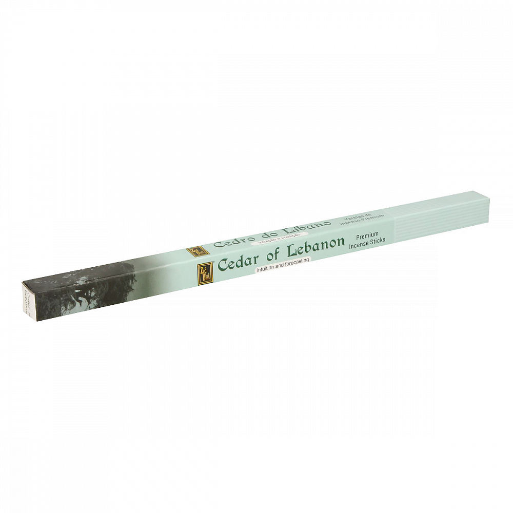 CEDAR OF LEBANON Premium Incense Sticks, Zed Black (ЛИВАНСКИЙ КЕДР премиум  благовония палочки, Зед Блэк), уп.