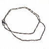 Серебристая крученая цепочка для кулона СИНГАПУР (длина цепочки 42-44 см.), 1 шт.