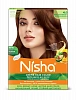 NATURAL BROWN 4.0 Nisha Creme Hair Color (НАТУРАЛЬНЫЙ КАШТАНОВЫЙ 4.0 крем-краска для волос, Ниша), 20 г + 20 мл + 6 мл.