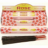 Tulasi ROSE Floral Incense Sticks, Sarathi (Туласи благовония РОЗА, Саратхи), уп. 20 палочек.