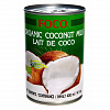 ORGANIC COCONUT MILK, FOCO (ОРГАНИЧЕСКОЕ КОКОСОВОЕ МОЛОКО, переработанная мякоть кокосового ореха, жирность 10-12%), железная банка, 400 мл.