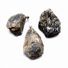 Кулон-подвеска из необработанного камня ЛАБРАДОР - имеет способность беречь супружескую любовь (размер подвески 4-4,5 см.), 1 шт.